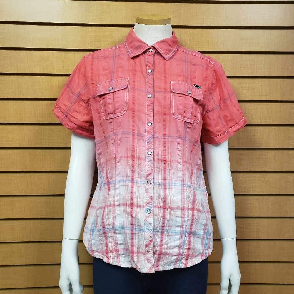 Harley Davidson Plaid Shirt Size Medium Embroidered